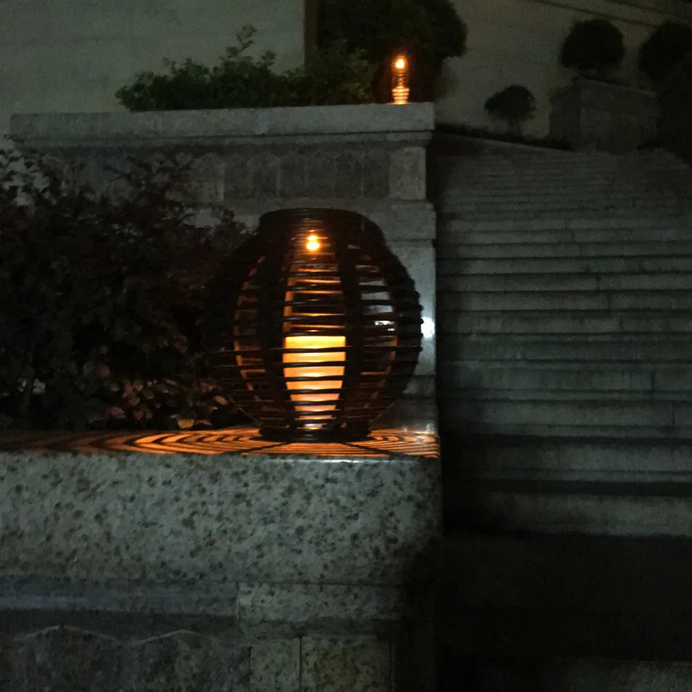 (2 Packs) LED Solar Light Amber LED Outdoor Wireless Solar Powered Sensor Solar Lamp/ Night lights/ Garden Light