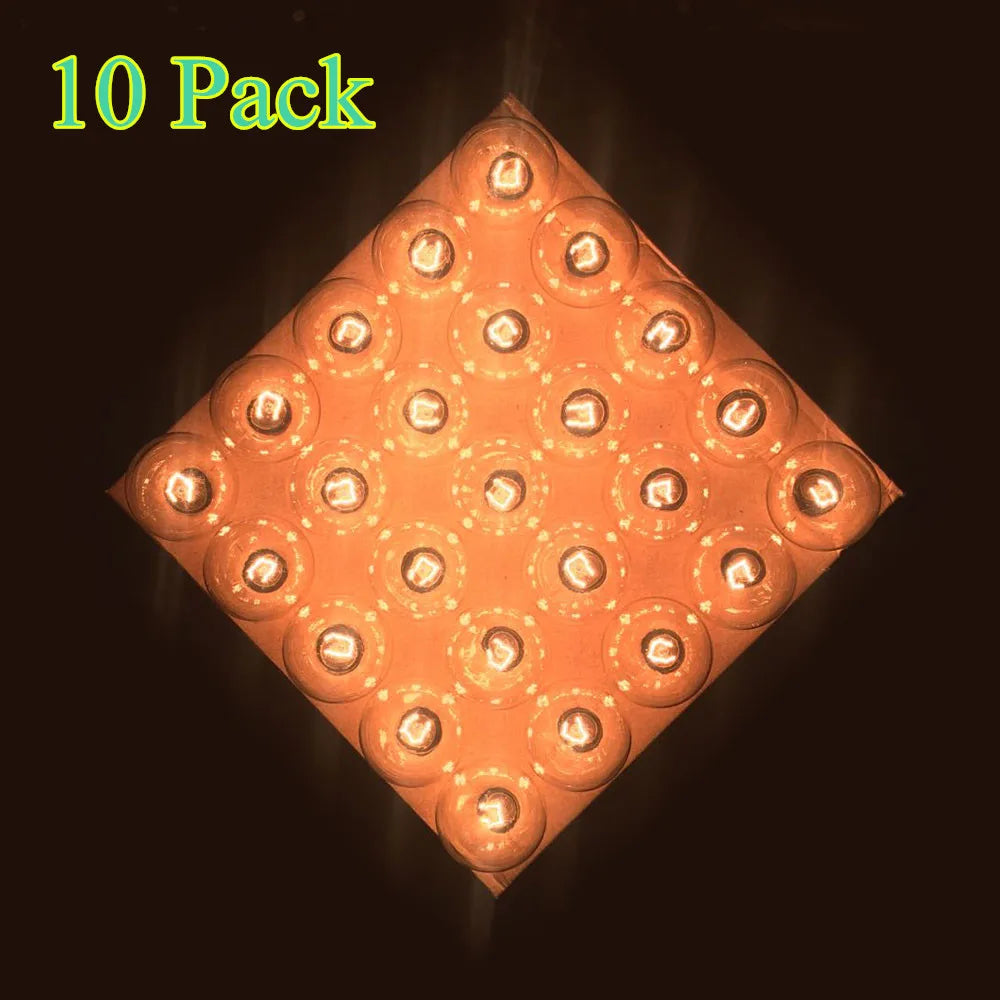 10X Clear Globe G40 Bulbs E12 Candelabra Screw Base, Warm Incandescent Replacement Glass Bulb for G40 Strands