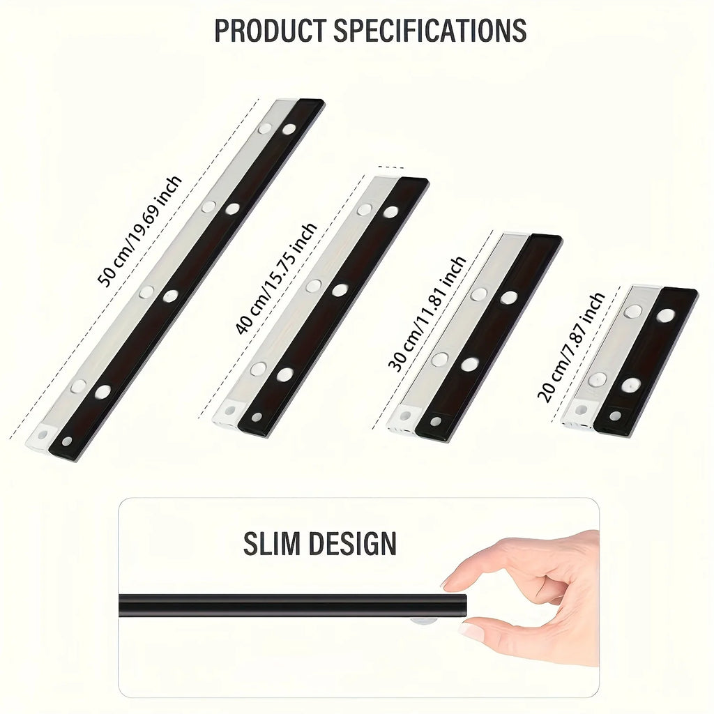 LED Motion Sensor Wireless Ultra Thin Night Light USB LED Wine cooler Light For Kitchen Cabinet Bedroom Wardrobe Indoor Lighting