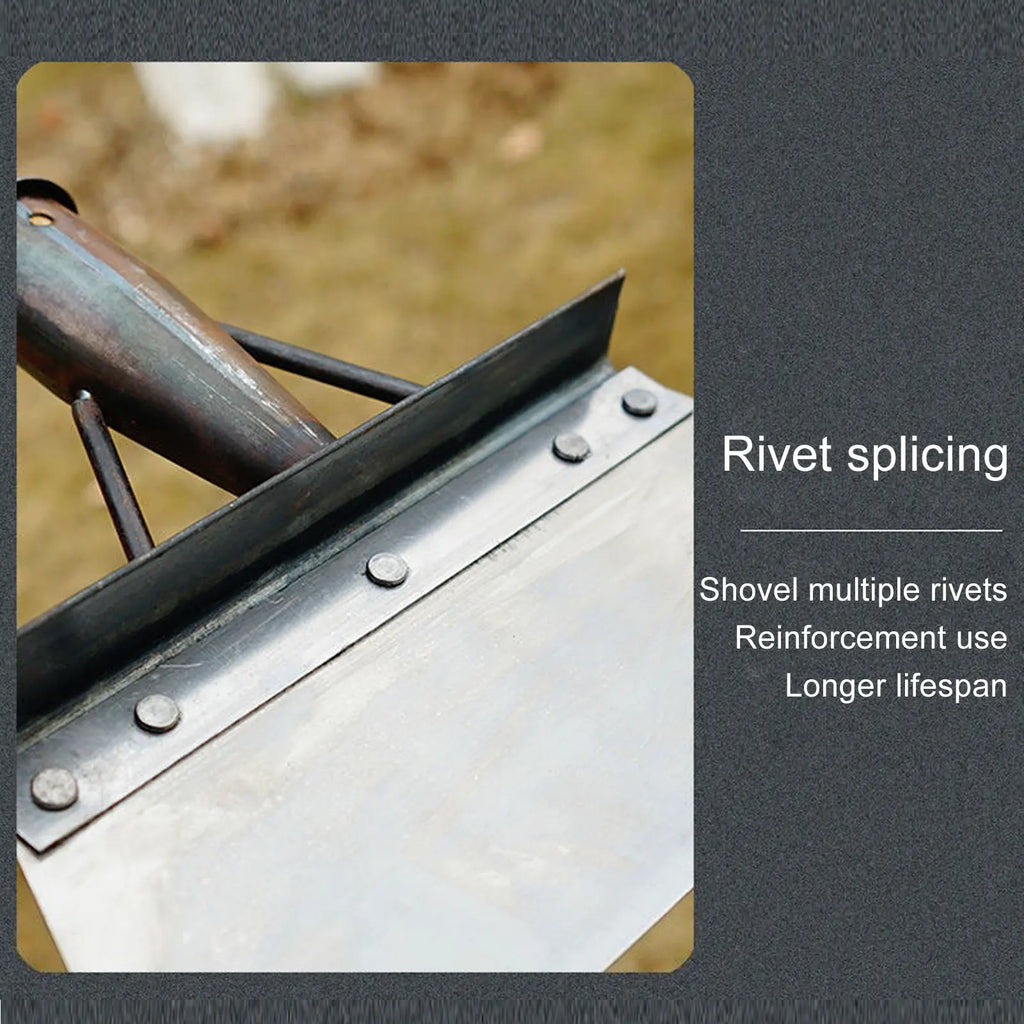 Outdoor Garden Cleaning Shovel High Hardness Rustproof Cleaning Scoop for Garden Courtyard Farm Use