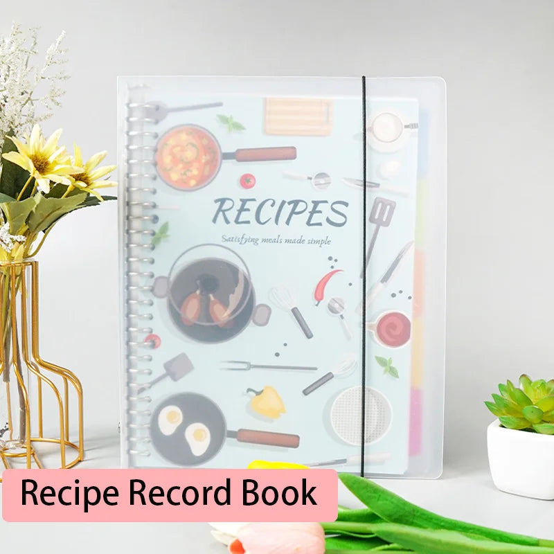 Loose leaf notebook, DIY family recipe book, notebook, plan book, record recipe, cooking notes