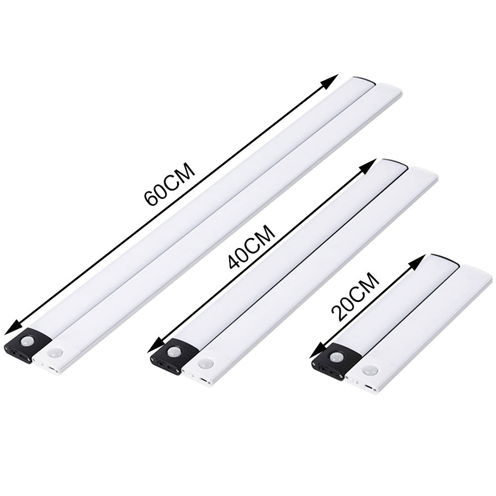 LED Bar Light Motion Sensor USB Rechargeable Led Night Light for Kitchen Wardrobe Cabinet Lighting 30cm/40cm/50cm Cabinet Light