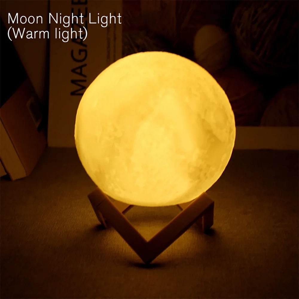 LED Book Light Moon Light Star Lamp DIY Moon Night Light Child Birthday Gift Bedroom Decoration Night Light Atmosphere Lights