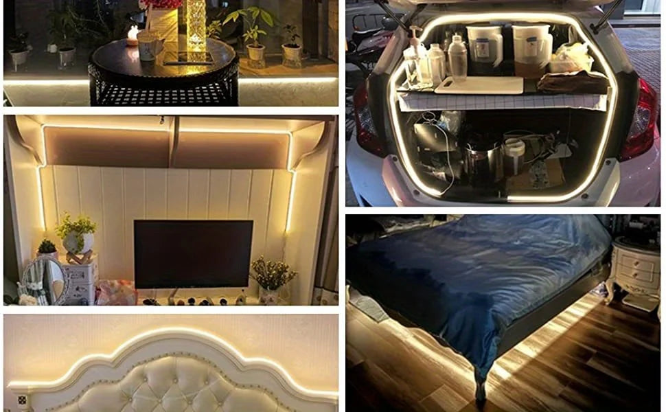 LED Strip Neon Light USB DC 5V Dimmable Touch Sensor Switch Flexible Silicone Neon Sign Tape Waterproof For Outdoor Home Decor