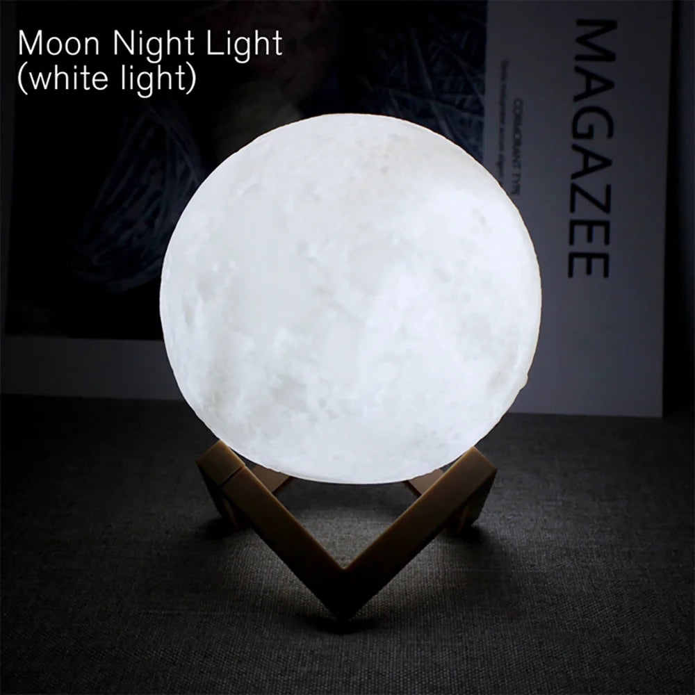 LED Book Light Moon Light Star Lamp DIY Moon Night Light Child Birthday Gift Bedroom Decoration Night Light Atmosphere Lights