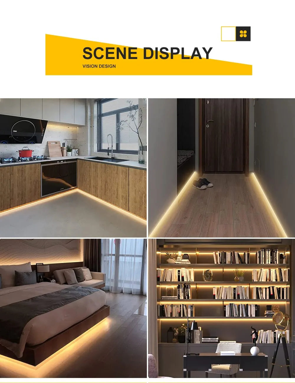 USB LED Strip Lights DC 5V Smart Dimmer Hand Scan Sensor Switch On/off Control Backlight Tape TV Lamp Tape Bedroom Home Decor